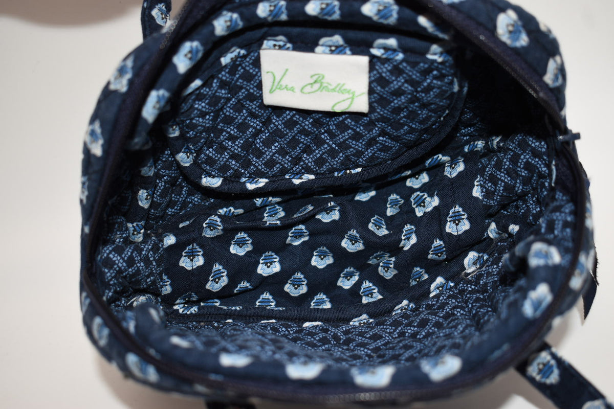 Vera Bradley Mini Tote Bag in "Nantucket Navy" Pattern