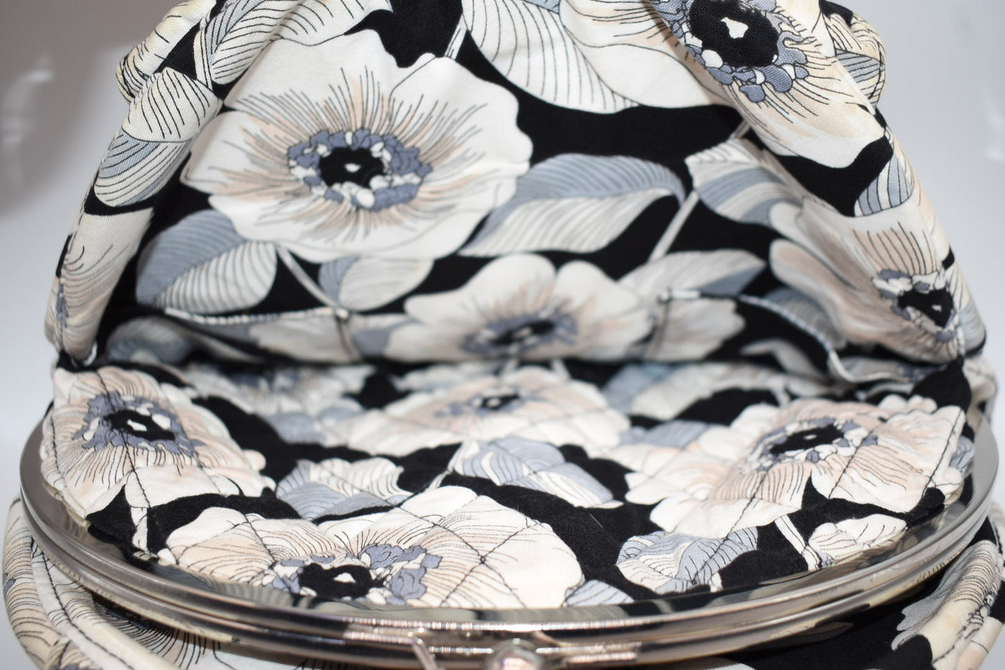 Vera Bradley Eloise Framed Satchel Bag in "Camellia" Pattern