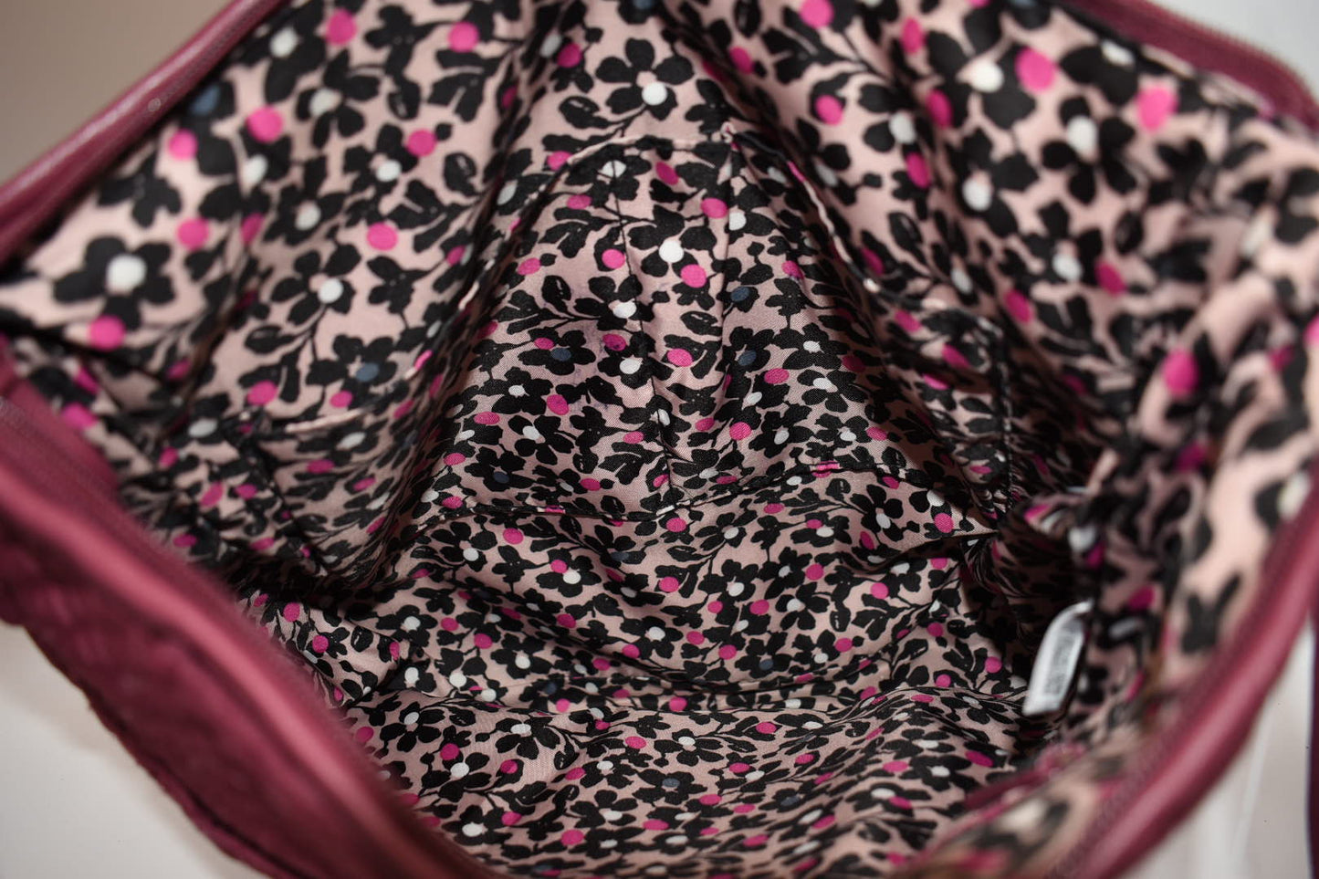 Vera Bradley Microfiber Double Zip Mailbag Crossbody Bag