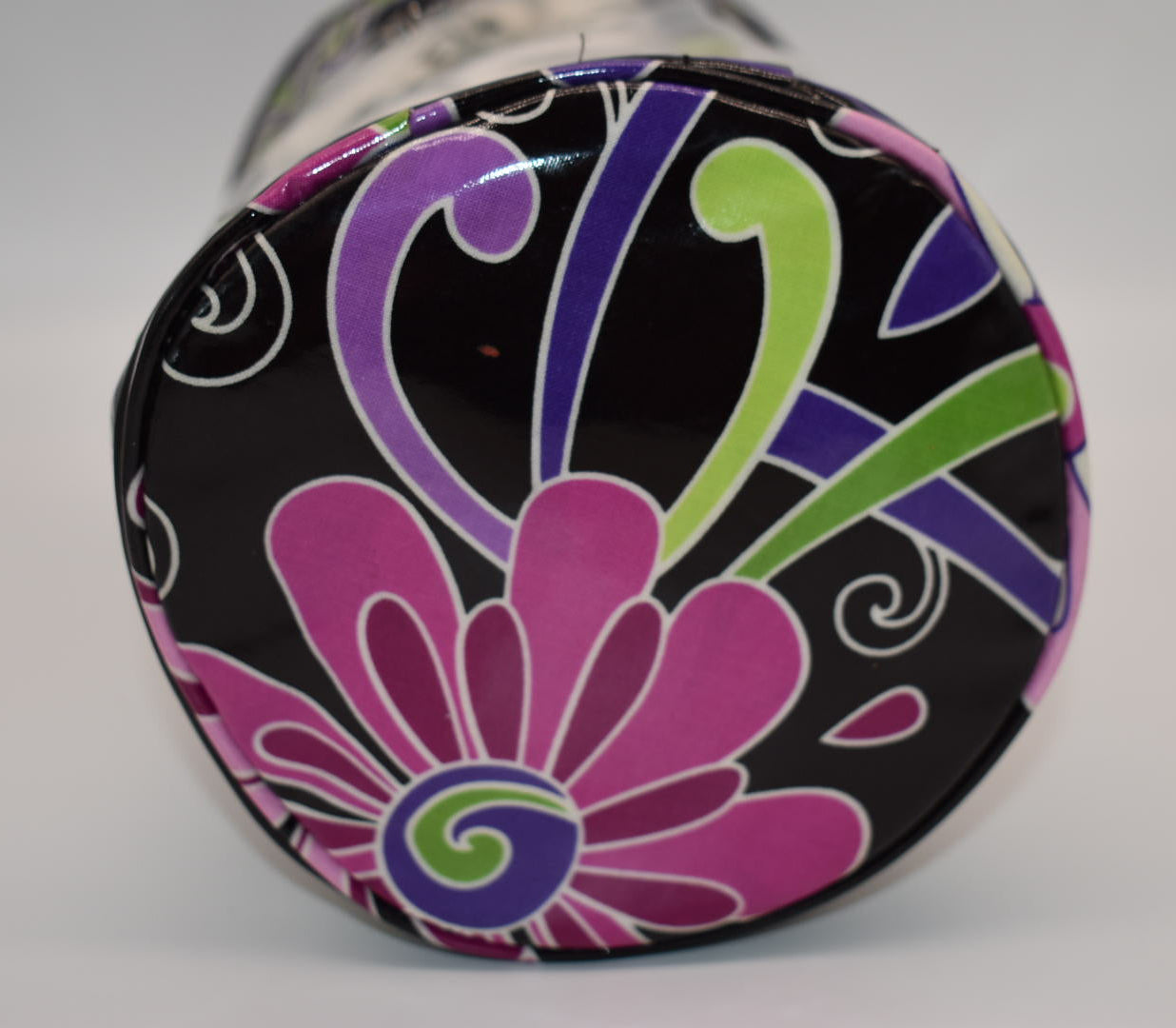 Vera Bradley Clear Toiletry Bag in "Purple Punch" Pattern
