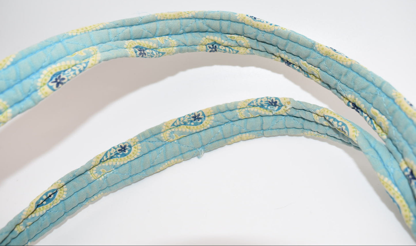 Vera Bradley Large Vera Tote Bag in "Bermuda Blue" Pattern