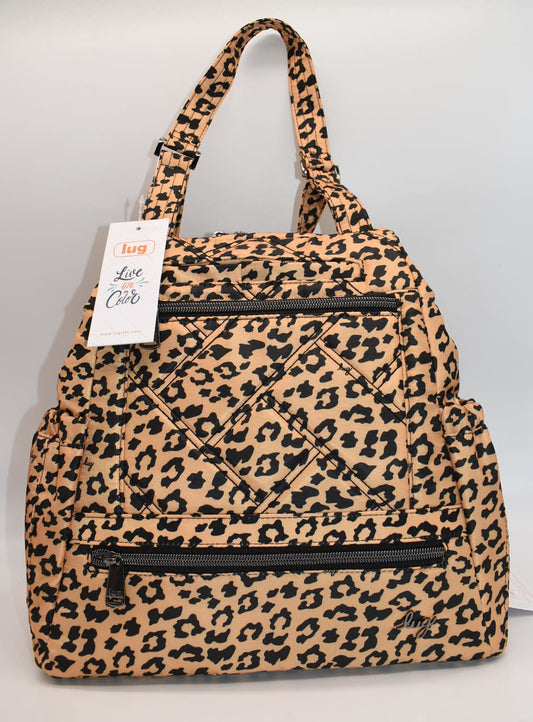 Lug Skyhop Convertible Backpack in Spotted Leopard