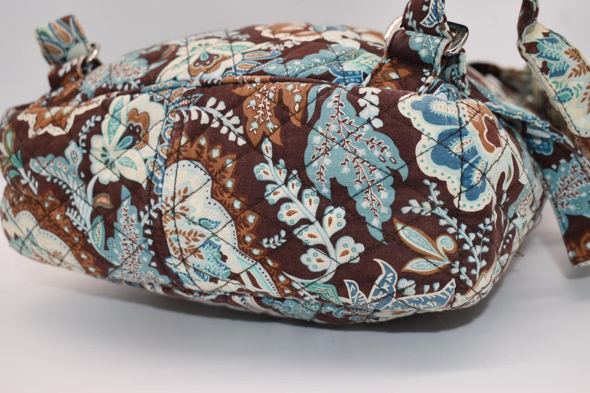 Vera Bradley Small Quilted Cotton Backpack in "Java Blue" Pattern