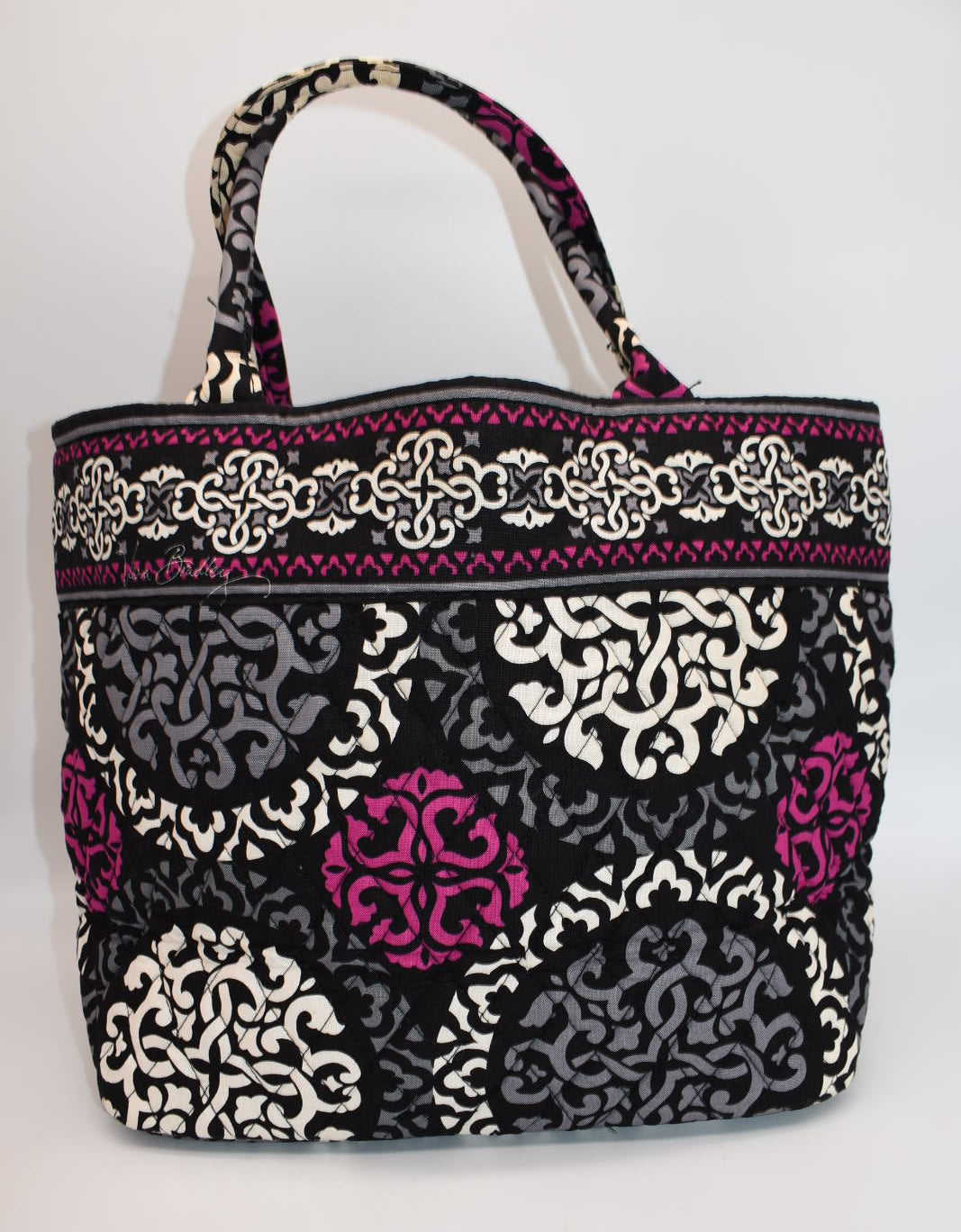 Vera Bradley Medium Open Tote Bag in "Canterberry Magenta: Pattern