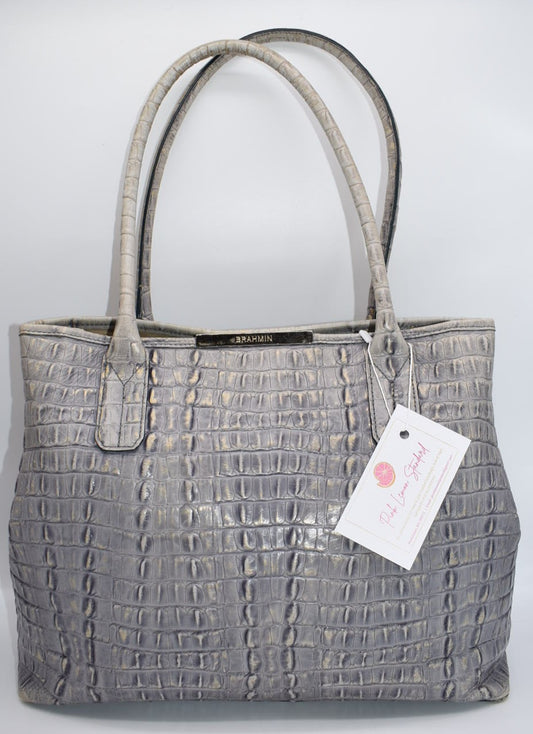 Brahmin Anytime Tote Bag in Patina La Scala