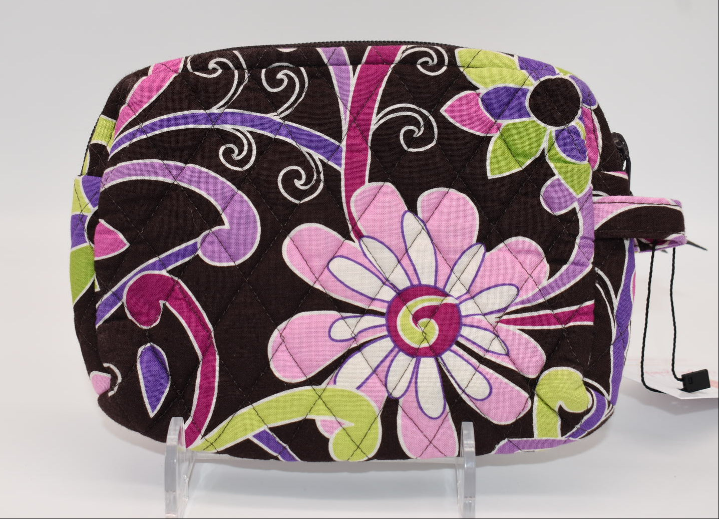 Vera Bradley Medium Cosmetic Bag in "Purple Punch" Pattern
