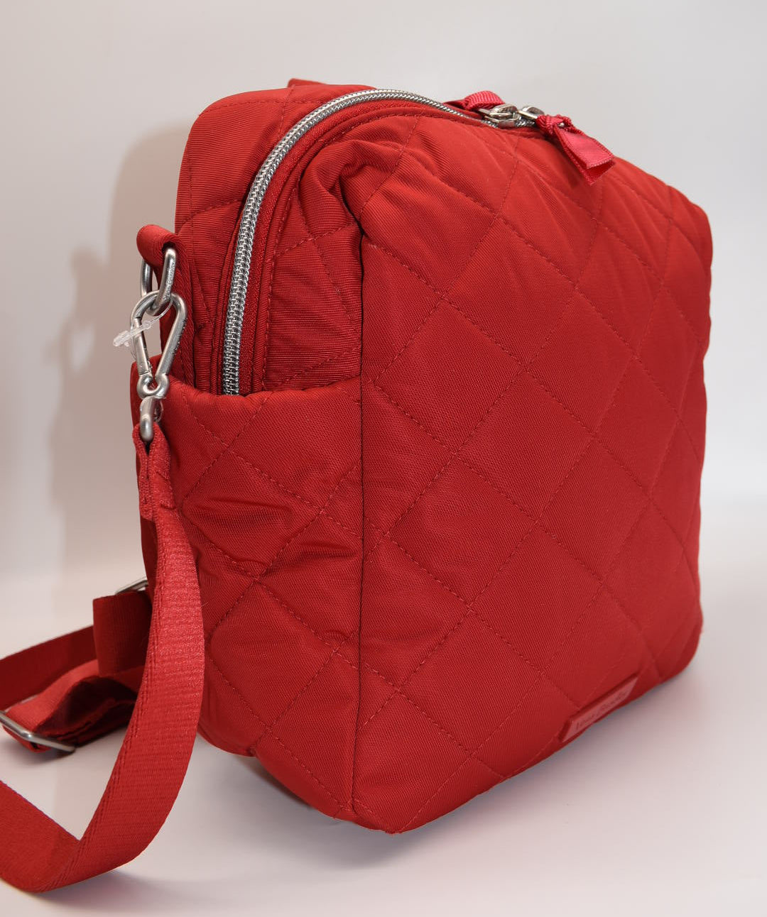 Vera Bradley Convertible Small Backpack in Performance Twill - Cardinal Red