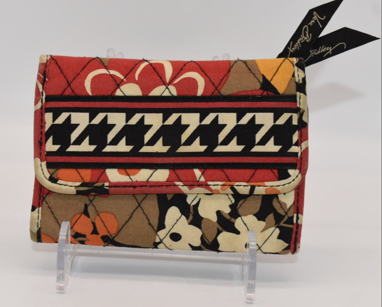 Vera Bradley Trifold Euro Wallet in "Bittersweet" Pattern