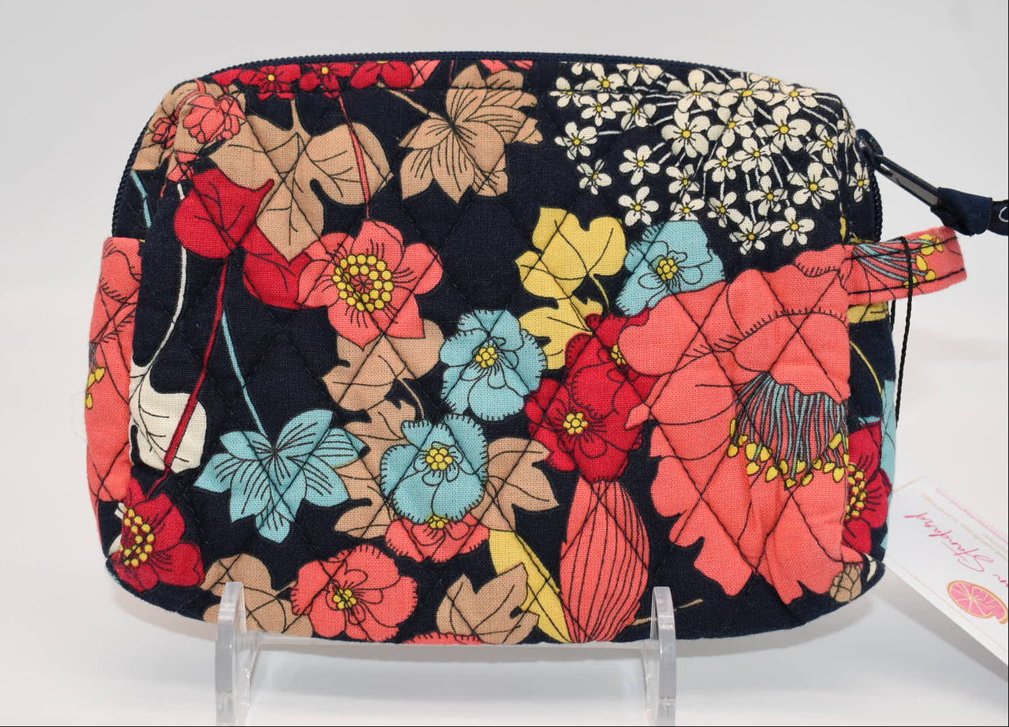Vera Bradley Medium Cosmetic Bag in "Happy Snails" Pattern