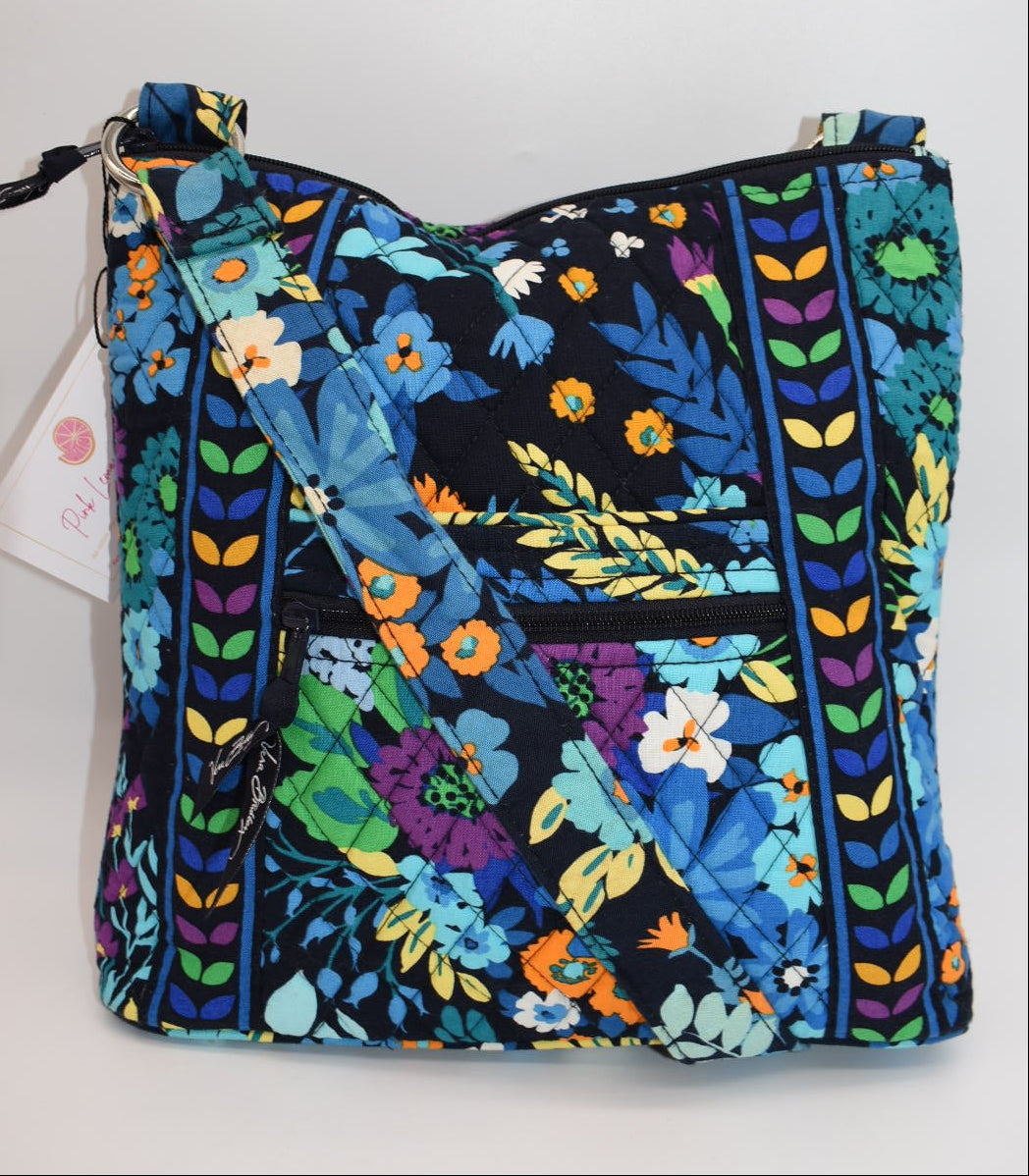 Vera Bradley Hipster Crossbody Bag "Midnight Blues" Pattern