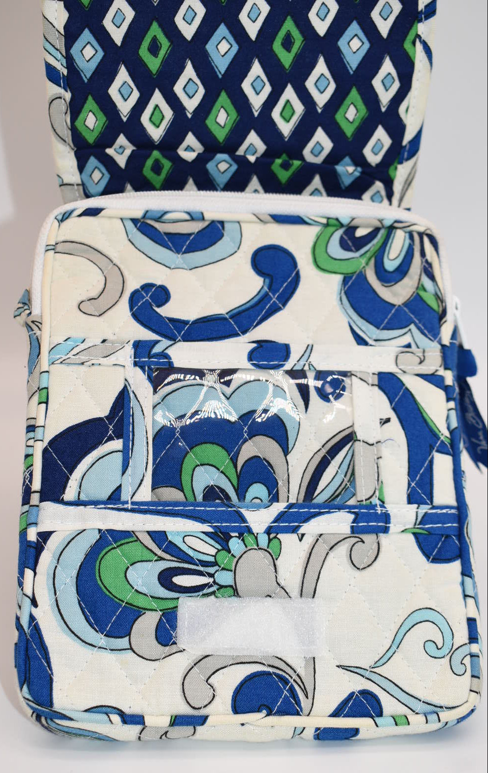 Vera Bradley Mini Hipster Crossbody Bag in "Mediterranean White" Pattern