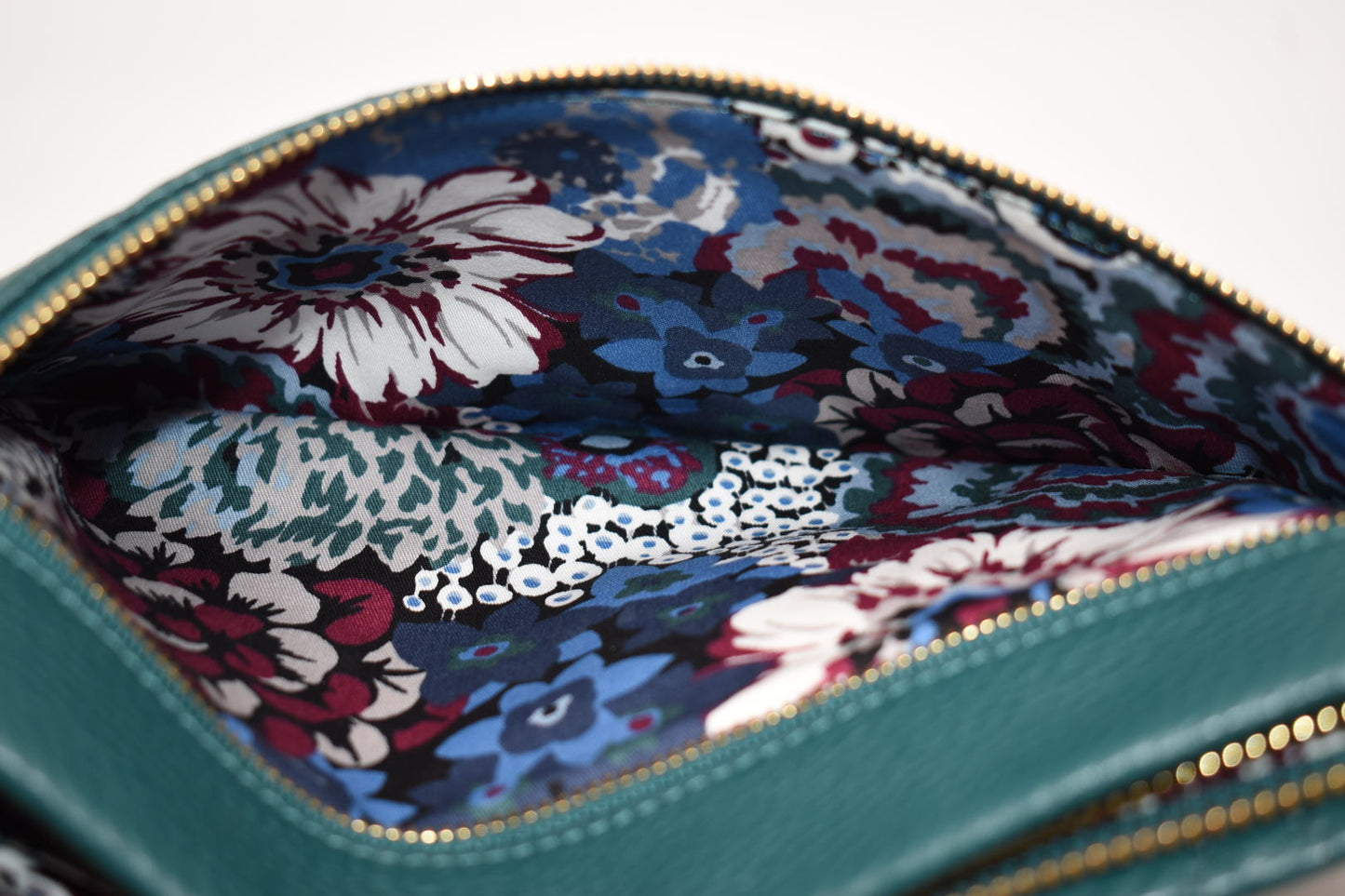 Vera Bradley Quilted Leather Mia Wristlet in Forest Green