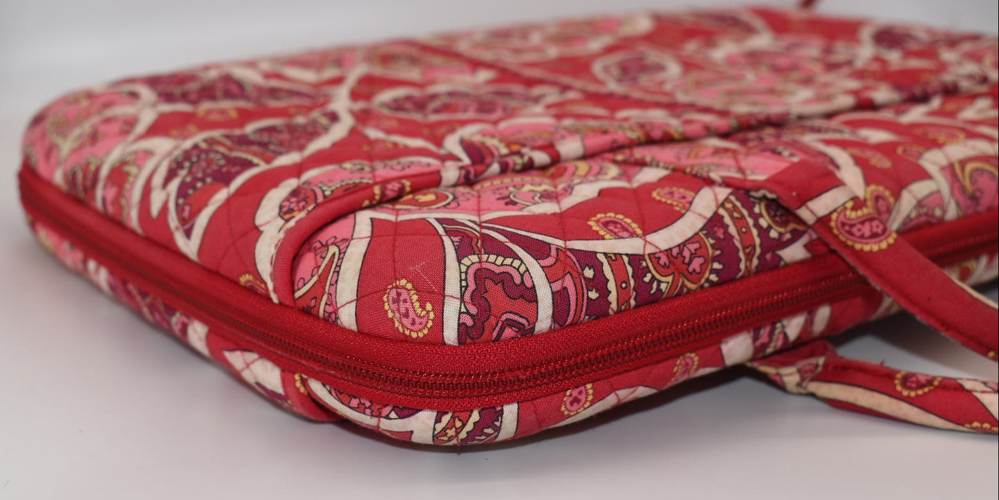 Vera Bradley 17" Hardshell Laptop Bag in "Rosy Posies" Pattern