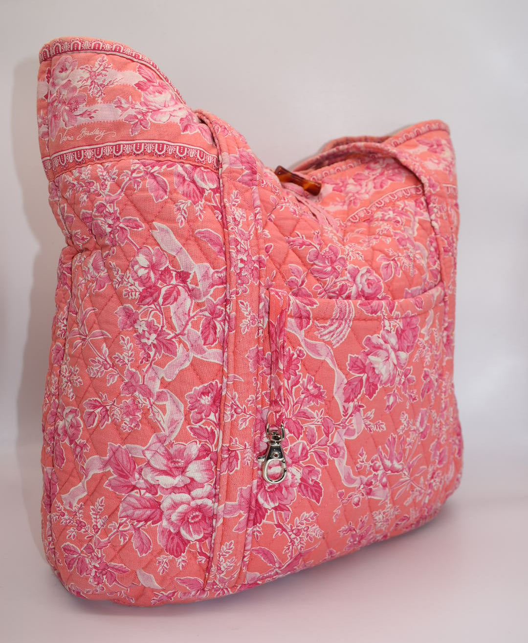 Vera Bradley Large Vera Tote Bag in "Hope Toile" Pattern