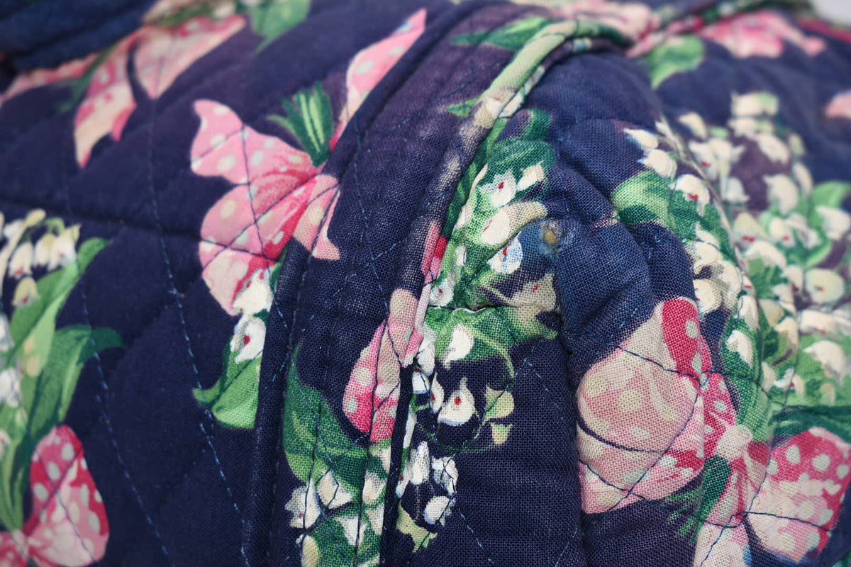 Vera Bradley Large Paddy Shoulder Tote Bag in "Return to Happiness-1999" Pattern