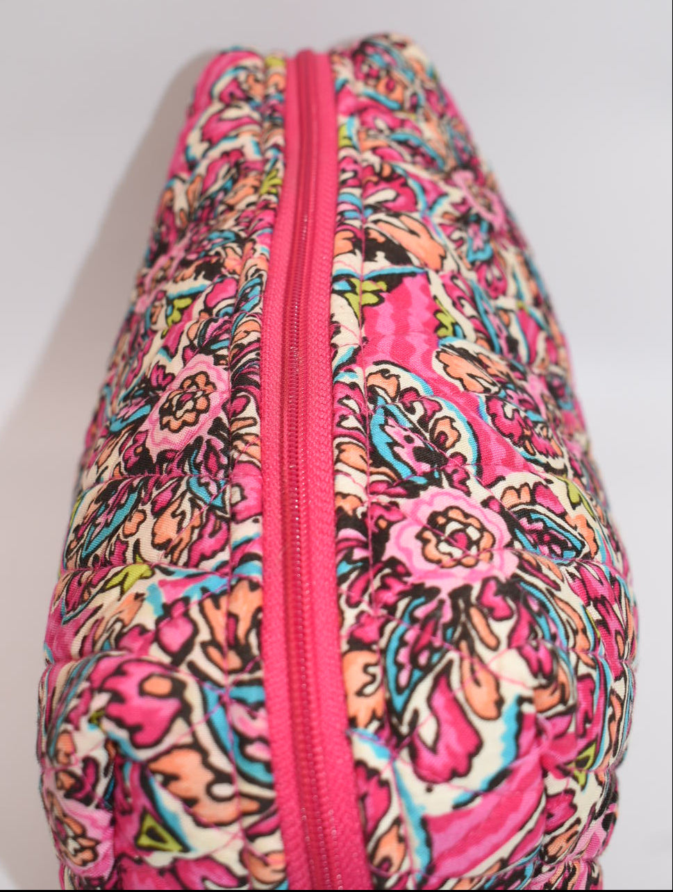 Vera Bradley Large Cosmetic/ Toiletry Bag in "Sunburst Floral" Pattern