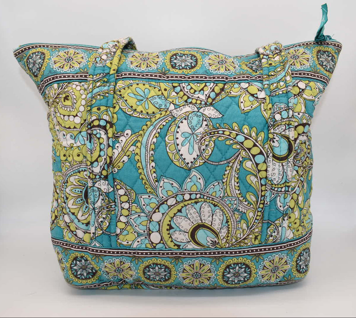 Vera Bradley Villager Tote Bag in "Peacock" Pattern