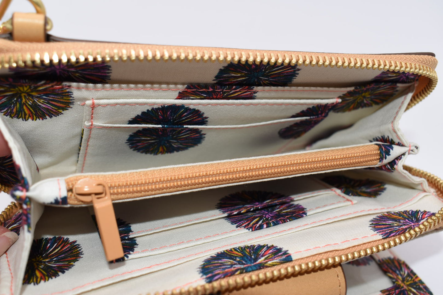 Vera Bradley Vachetta Brown Resort Wristlet in "Roadrunner Cactus"