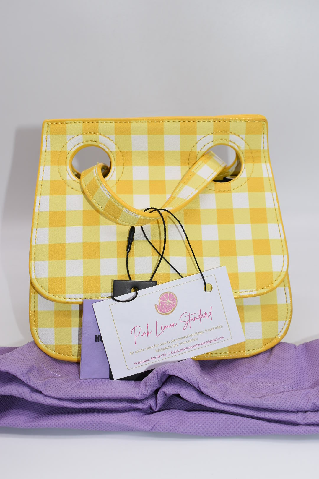 HOUSE OF WANT We Are Original Shoulder Bag in Yellow Gingham
