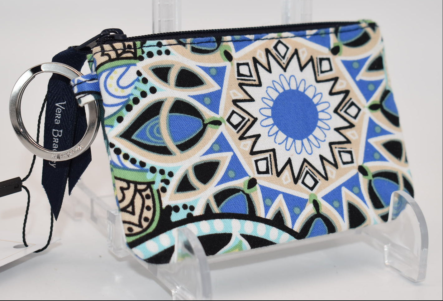 Vera Bradley Zip ID Case in "Sketched Medallion" Pattern