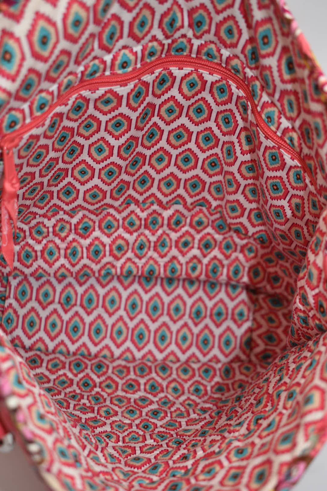 Vera Bradley Tall Tote Bag in "Call Me Coral" Pattern