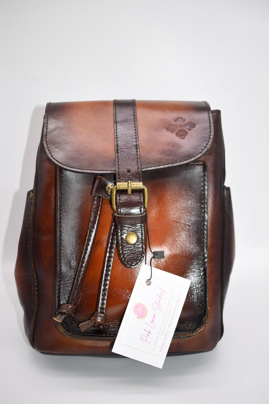 Patricia Nash Aberdeen Backpack in Stained Veg Tan