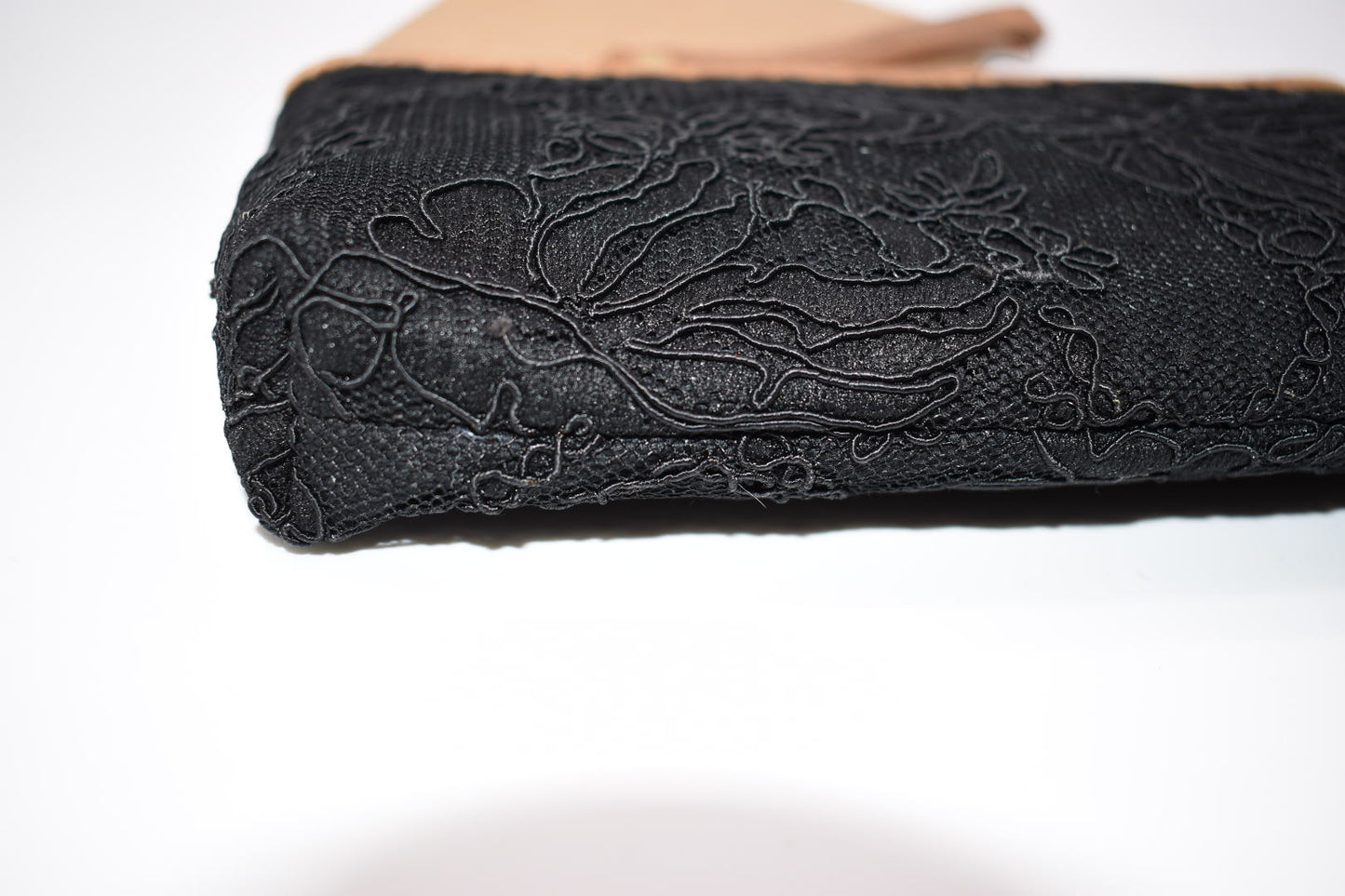 Clever Carriage Company Abstract Floral Black Clutch