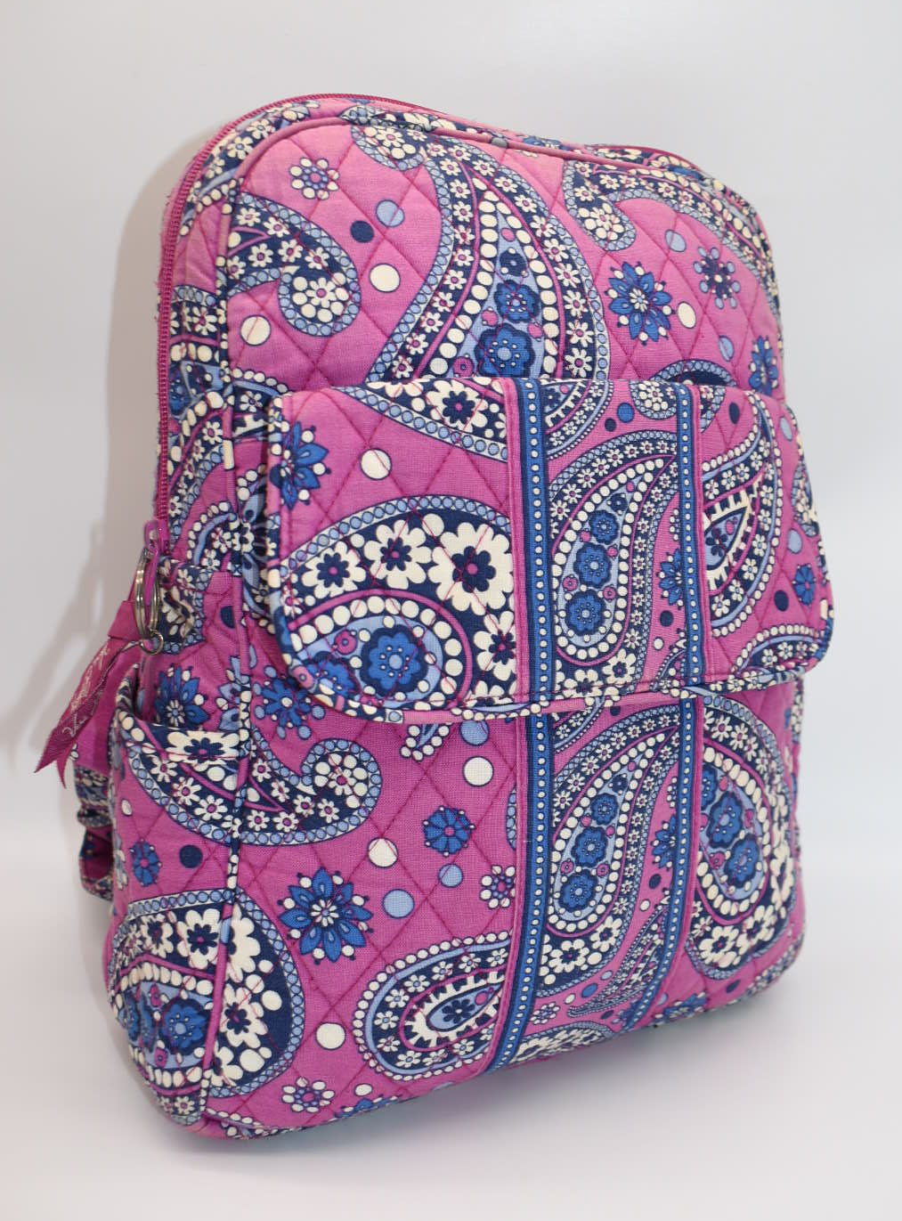 Vera Bradley Small Quilted Cotton Backpack in "Boysenberry" Pattern