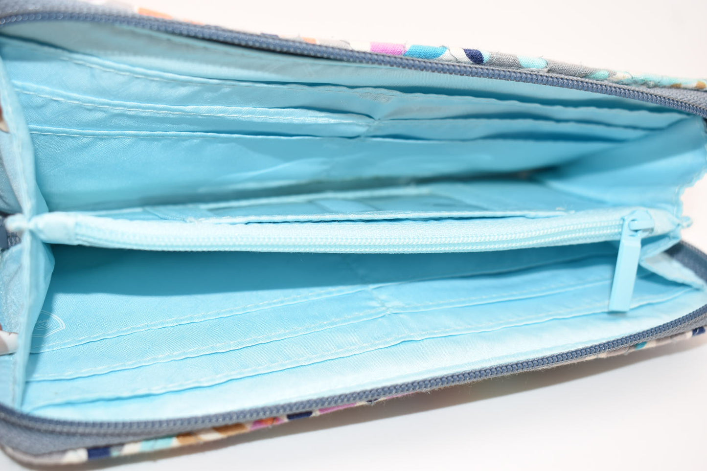 Vera Bradley RFID Accordion Wallet in "Sunny Medallion" Pattern