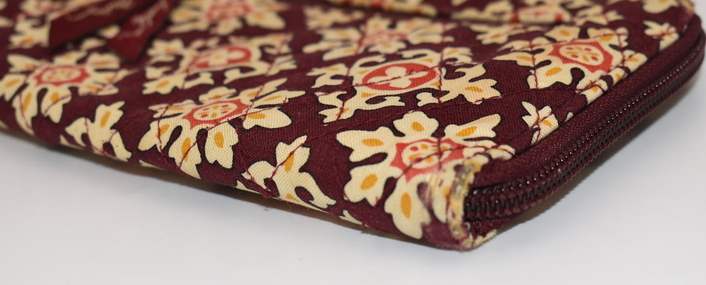 Vera Bradley Zip Around Wallet in "Medallion-2006" Pattern