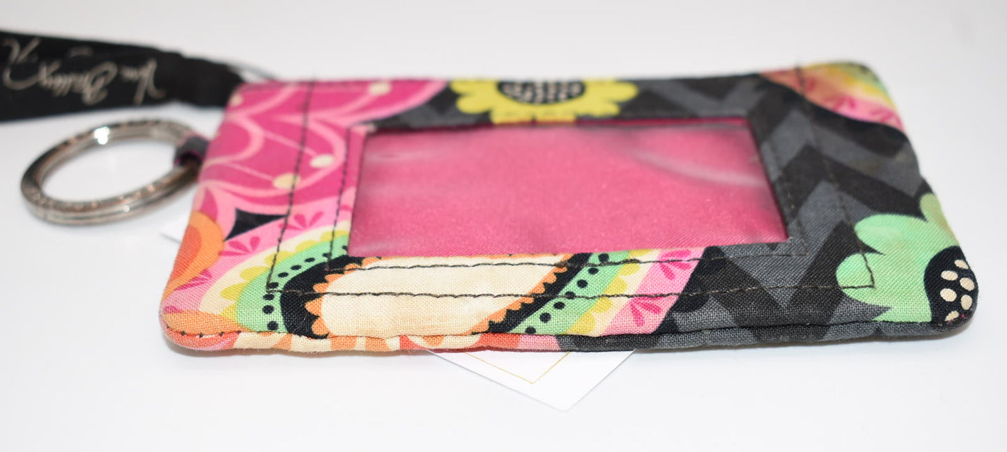 Vera Bradley Zip ID Case in "Ziggy Zinnia" Pattern