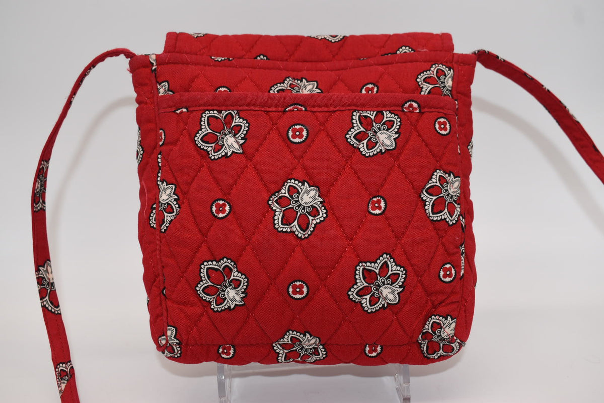 Vera Bradley Small Crossbody Bag in "Red Bandana" Pattern