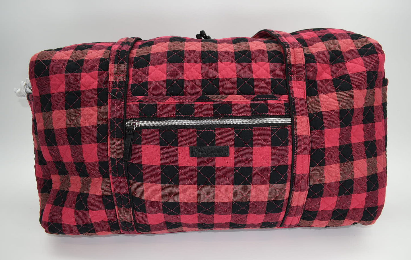 Vera Bradley Large Traveler Duffel Bag in "Garnet Buffalo Check" Pattern