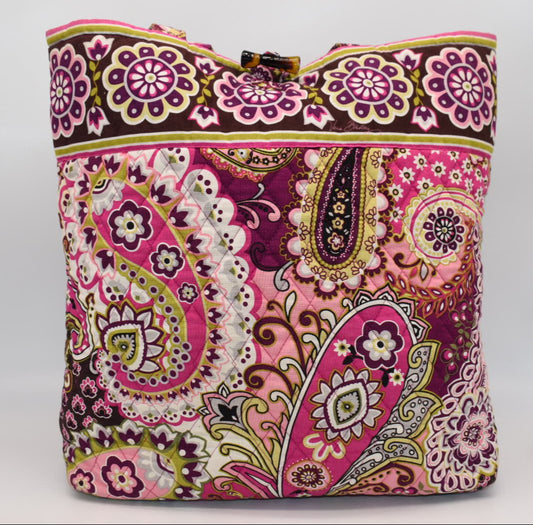Vera Bradley Everyday Tote Bag in "Very Berry Paisley" Pattern