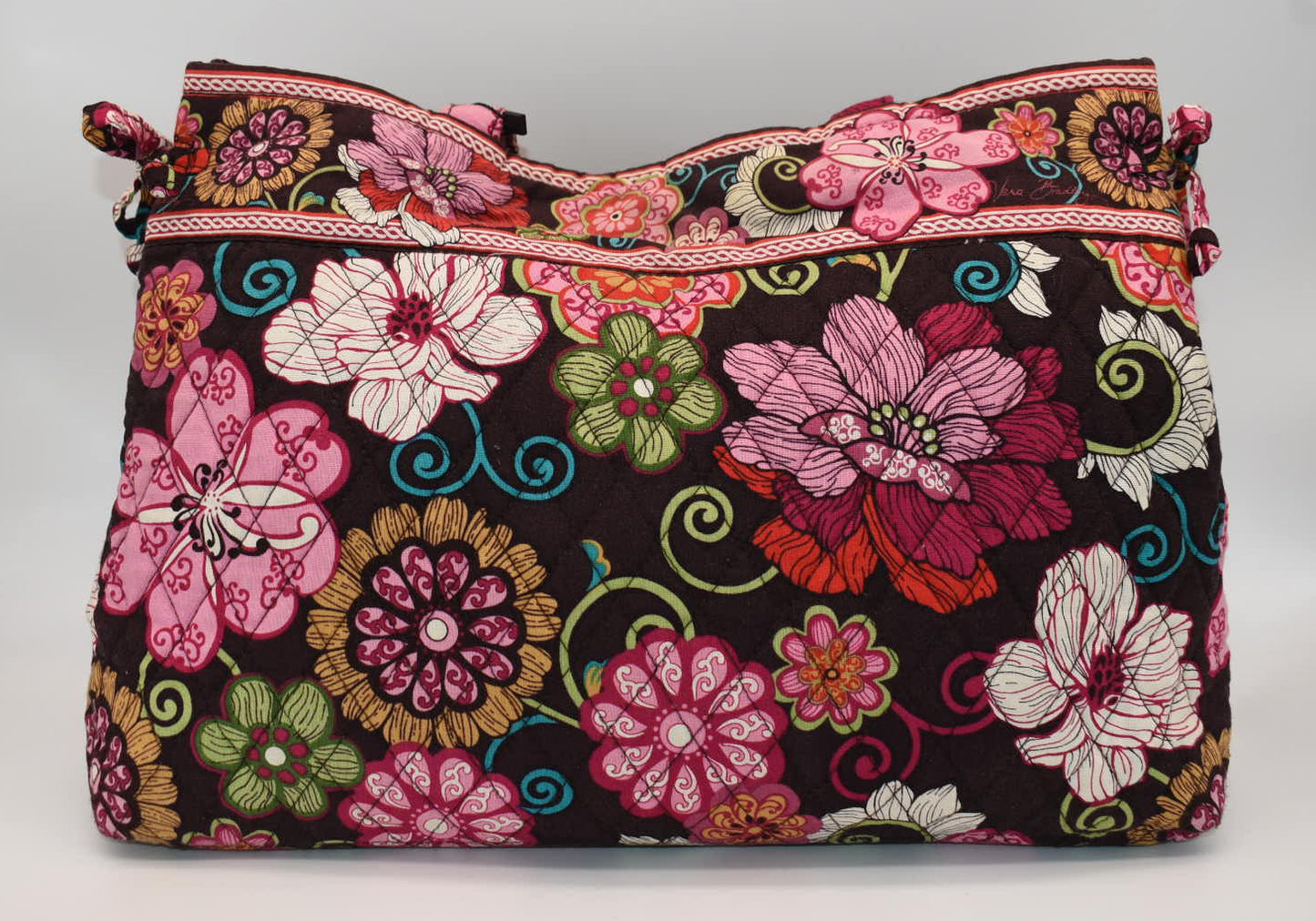 Vera Bradley East West Tote Bag in "Mod Floral - Pink" Pattern