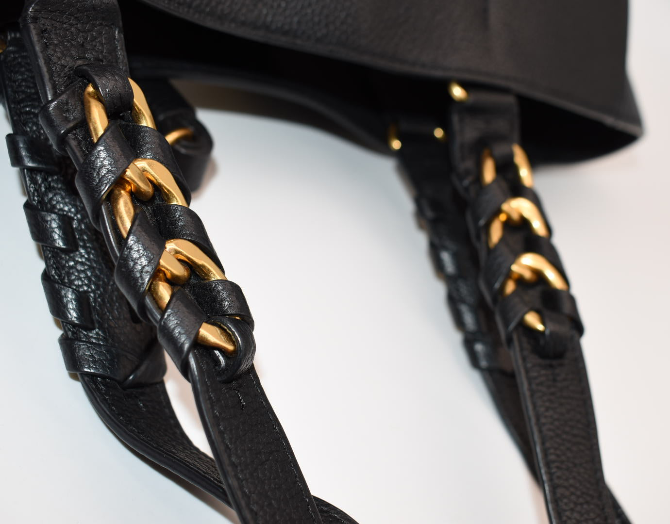 Tory Burch Brooke Tote Bag in Black Leather