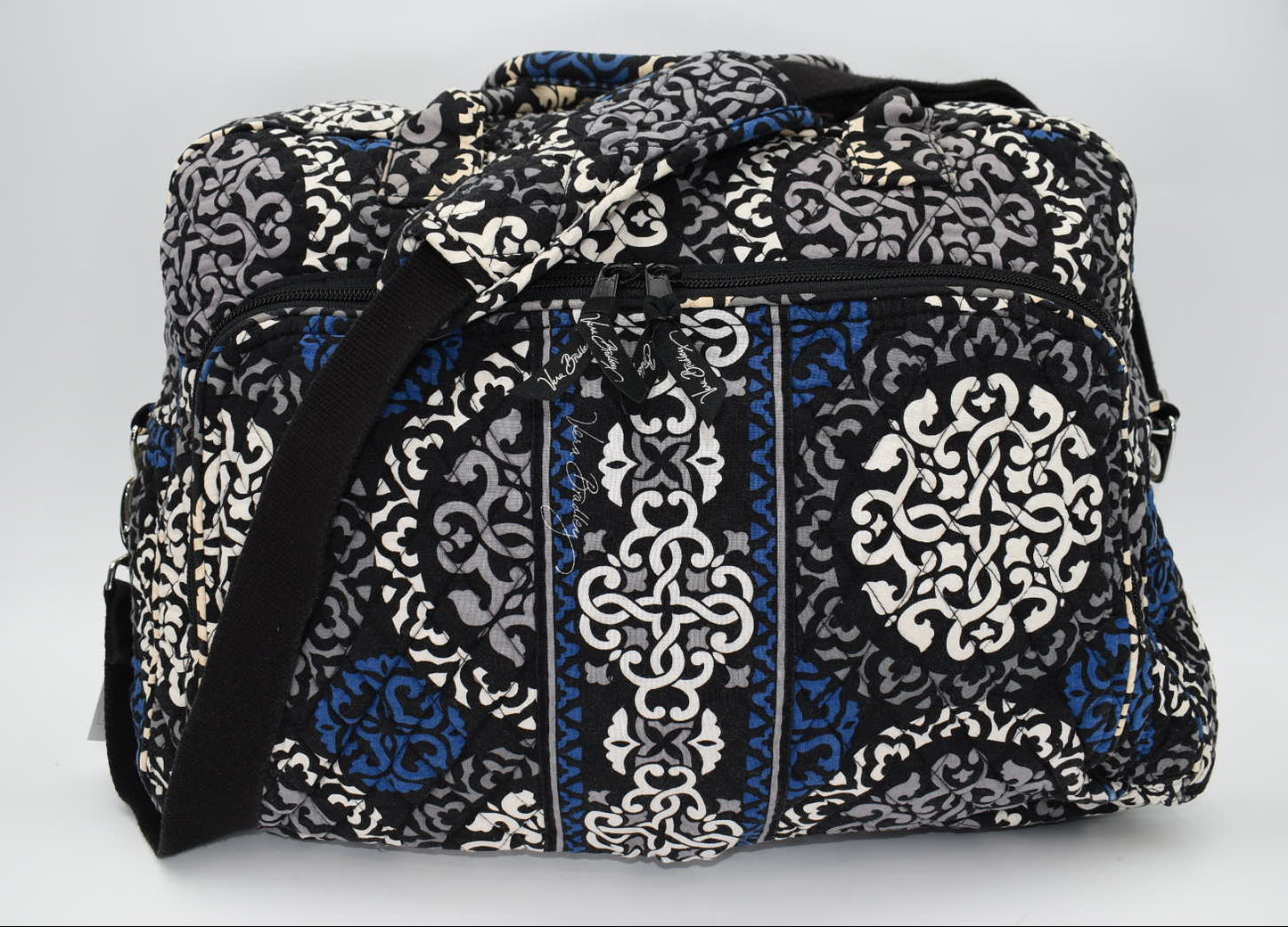 Vera Bradley Weekender Travel Bag in "Cobalt Canterberry" Pattern