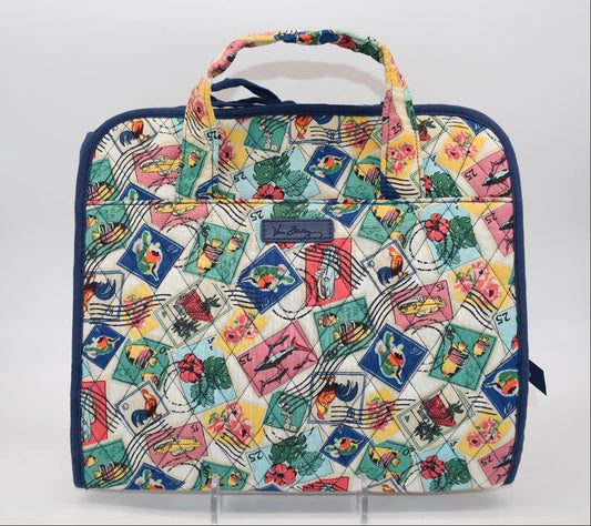 Vera Bradley Hanging Travel Organizer in "Cuban Stamps" Pattern