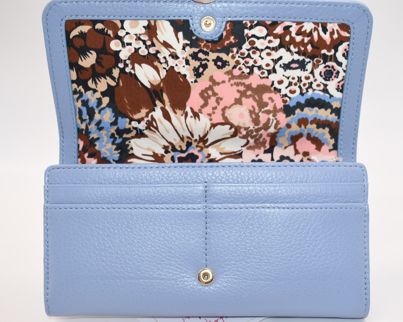 Vera Bradley Quilted Leather Audrey Wallet in Chambray