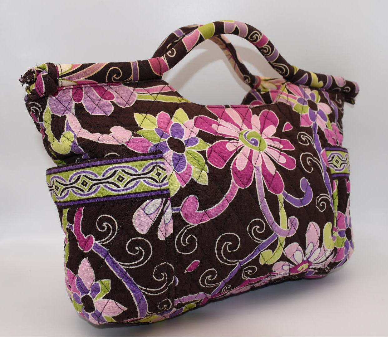 Vera Bradley Gabby Tote Bag in "Purple Punch" Pattern
