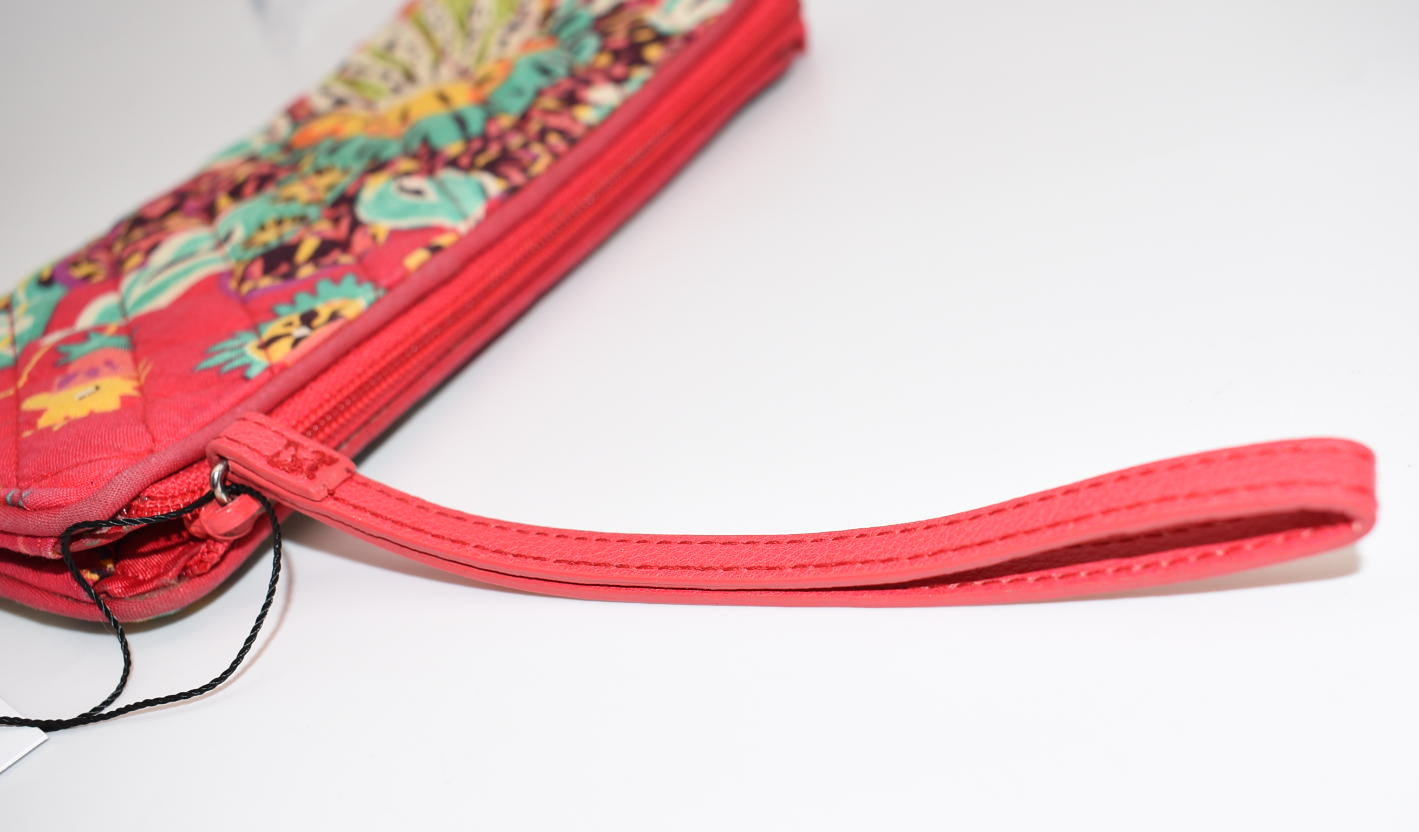 Vera Bradley RFID Front Zip Wristlet Wallet in "Rumba" Pattern