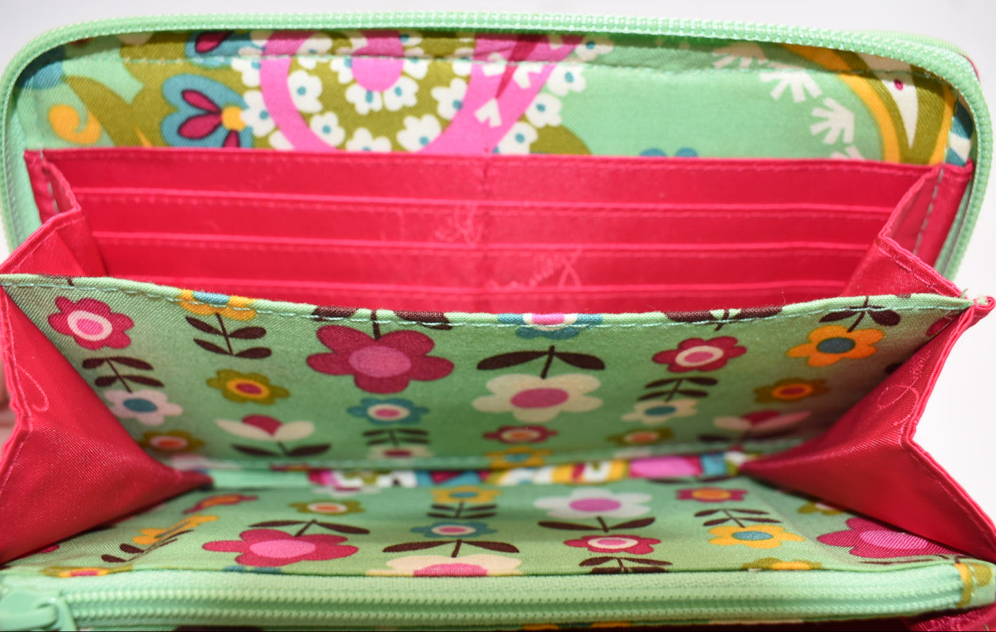 Vera Bradley Accordion Wallet in "Tutti Frutti" Pattern