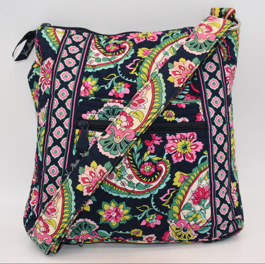Vera Bradley Hipster Crossbody Bag "Petal Paisley" Pattern