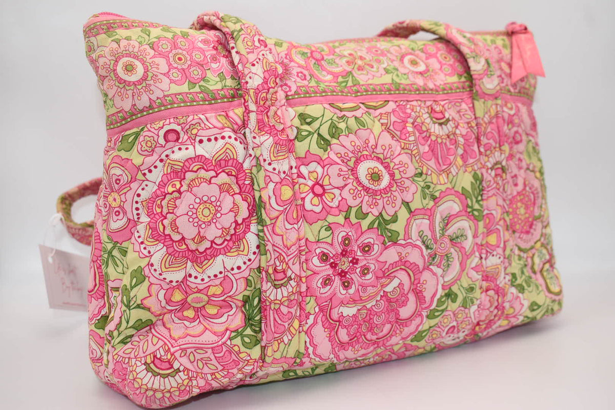 Vera Bradley Large Betsy Shoulder Tote Bag in "Petal Pink" Pattern