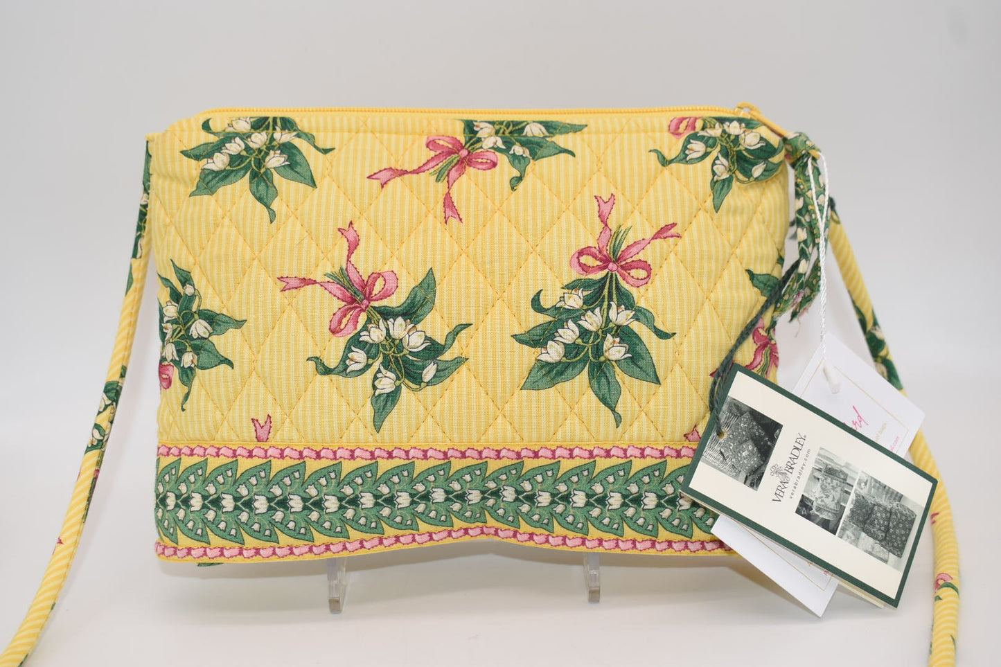 Vera Bradley Petite Shoulder / Crossbody Bag in "New Hope-Yellow" Pattern