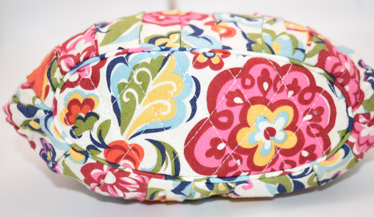 Vera Bradley Hannah Small Pleated Bag in "Hope Garden" Pattern