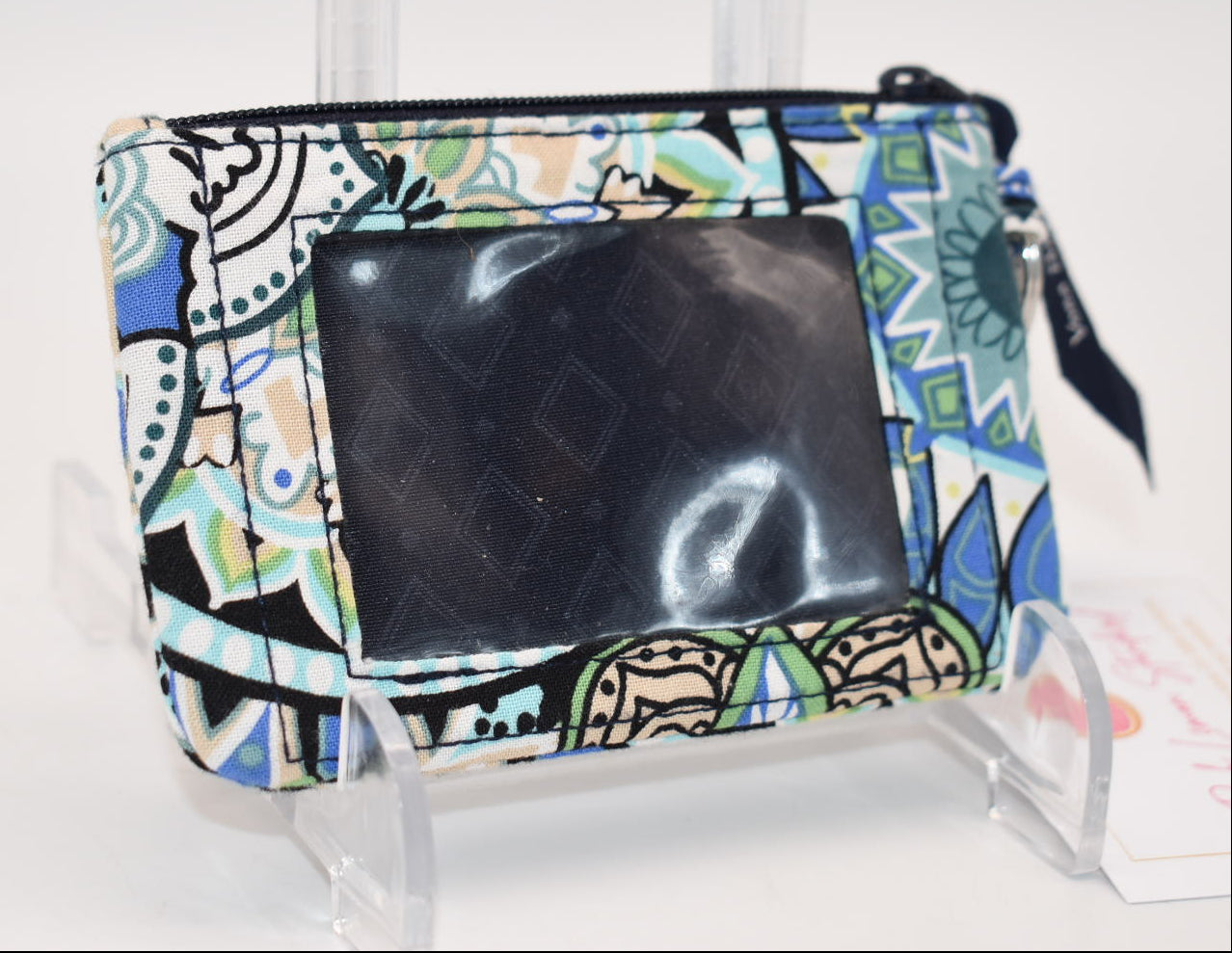 Vera Bradley Zip ID Case in "Sketched Medallion" Pattern