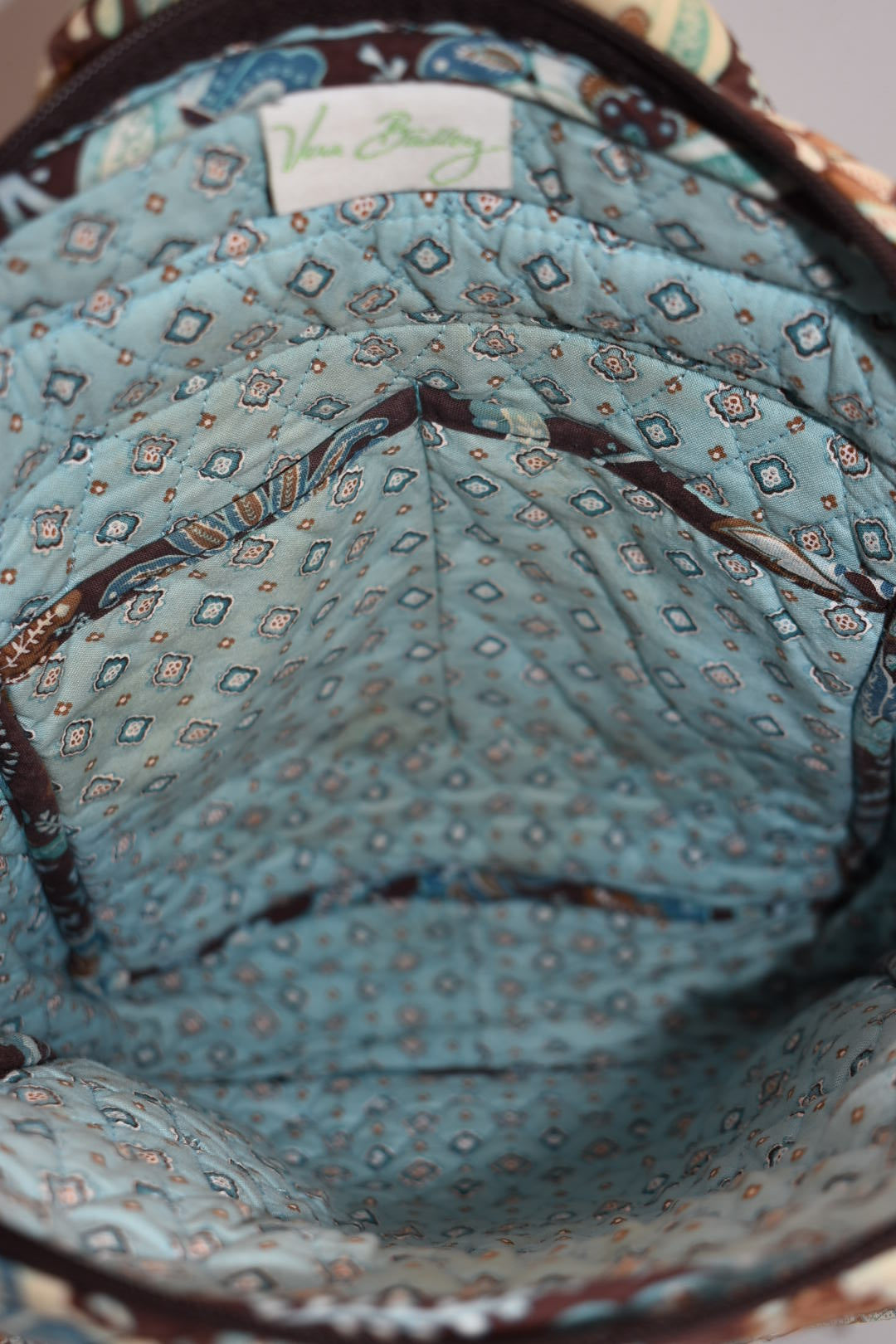 Vera Bradley Small Quilted Cotton Backpack in "Java Blue" Pattern