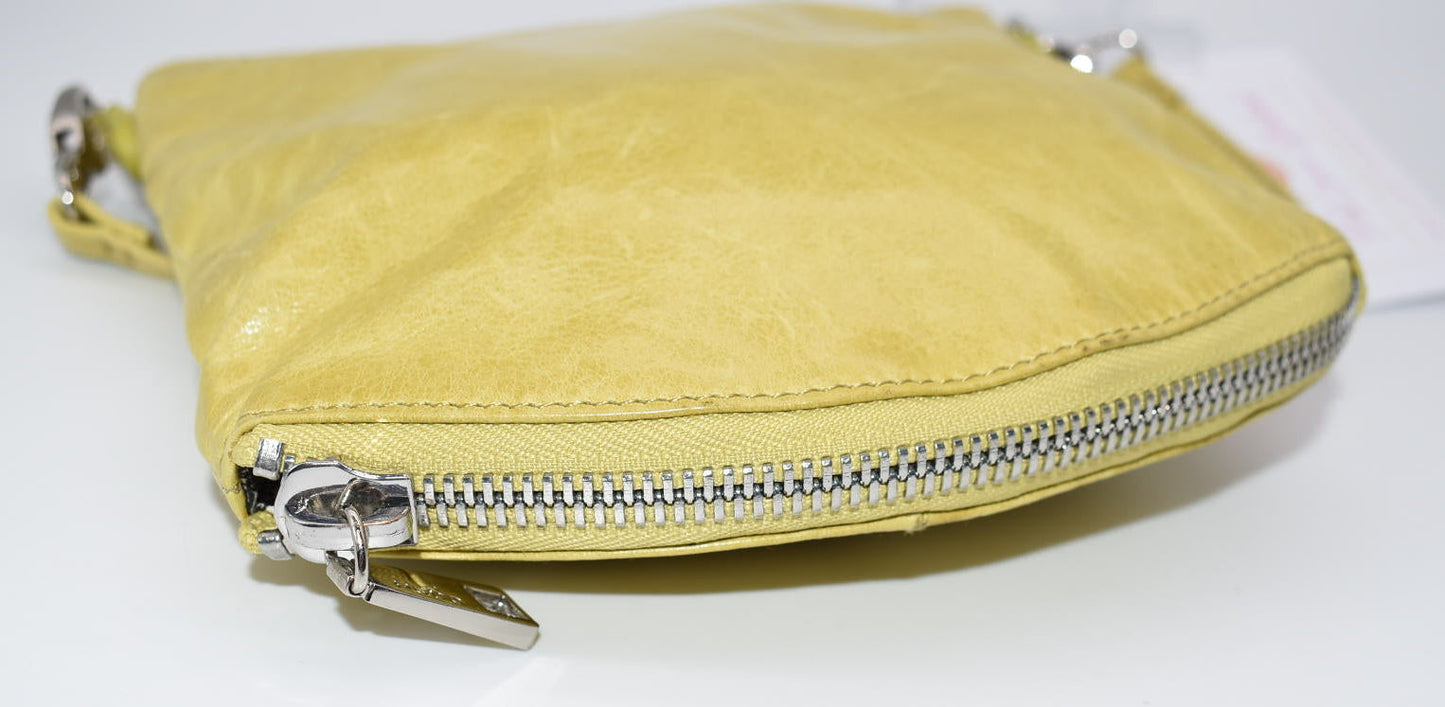 HOBO Convertible Leather Crossbody Bag in Yellow
