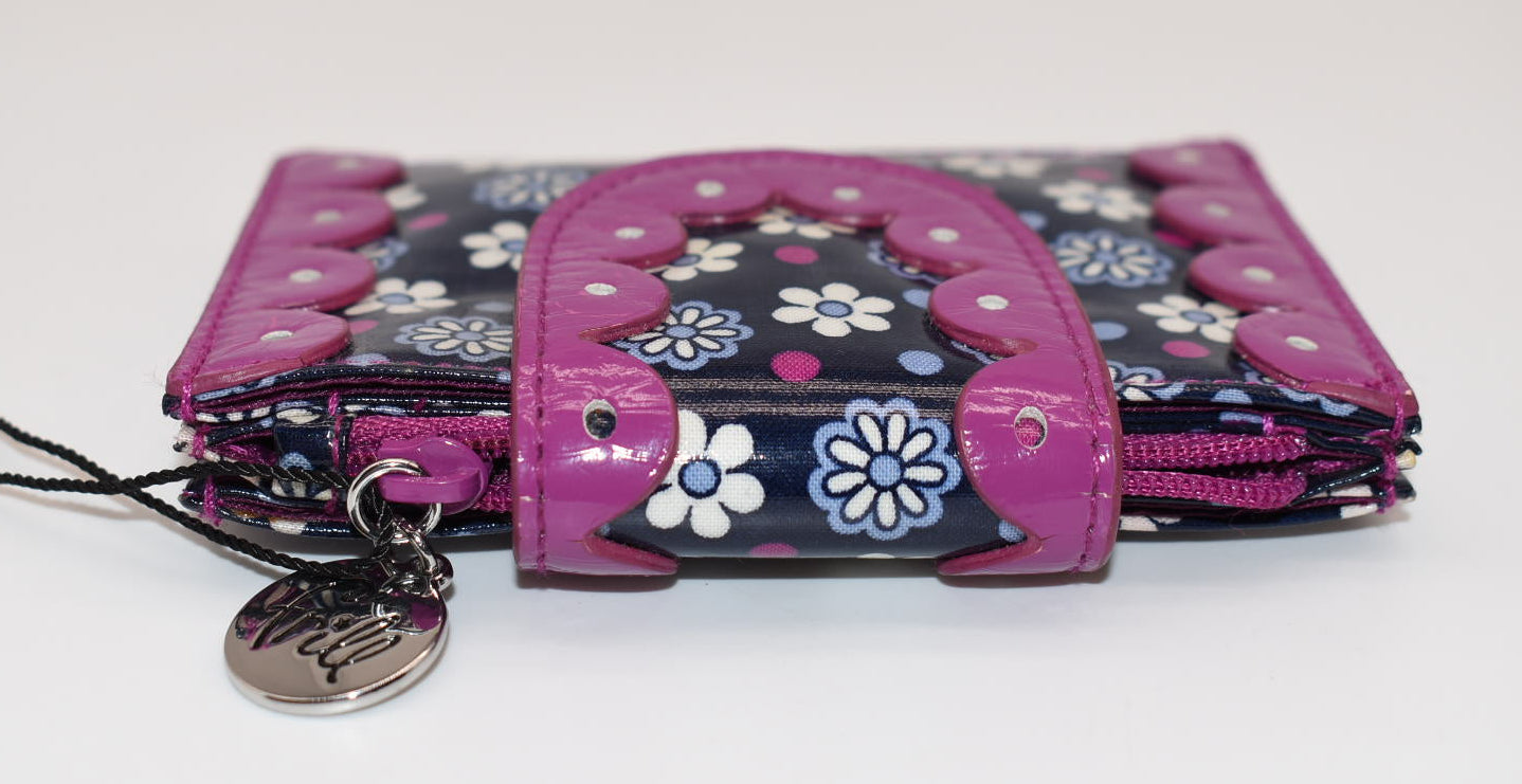 Vera Bradley Compact Frill Wallet in "Boysenberry" Pattern